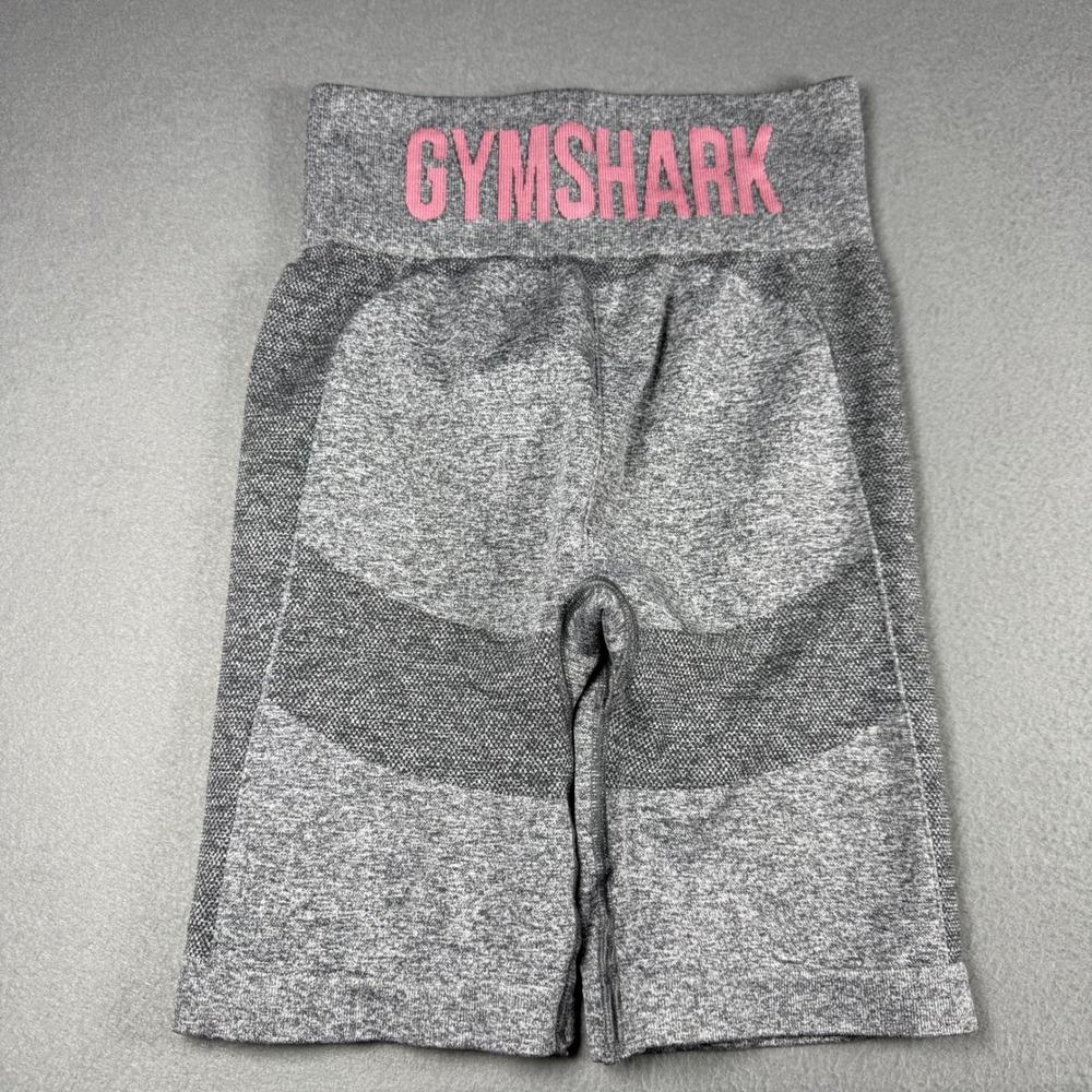 Gymshark Womens Grey Marl Seamless High Waisted Athletic Shorts Size S GLSH4250